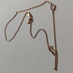 MONICA VINADER Rose Gold Necklace with pink quartz